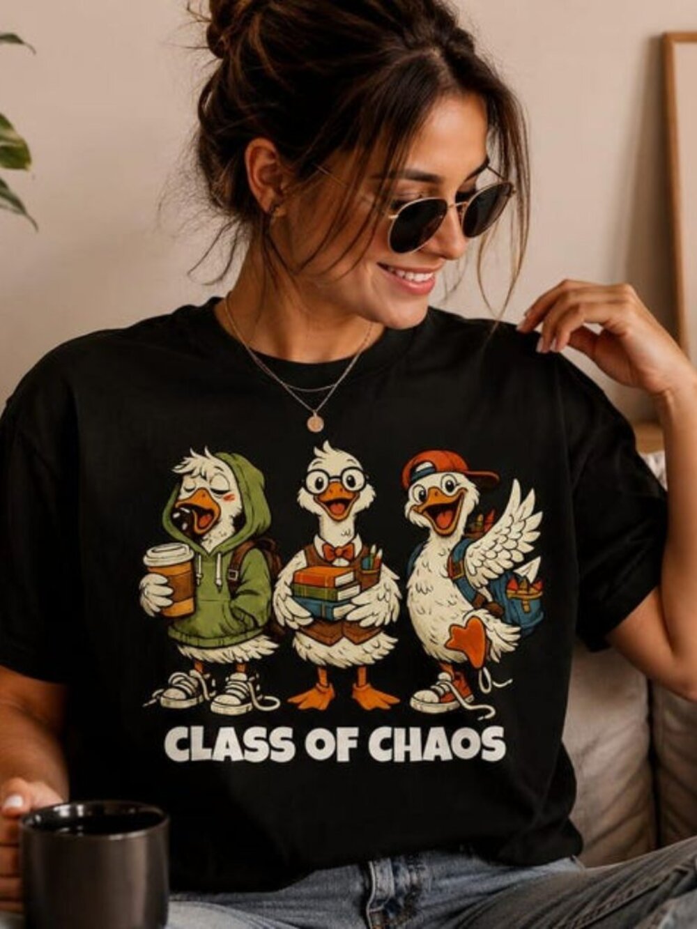 Class of Chaos Goose Shirt, Funny Teacher Shirt, Back to School Tee
